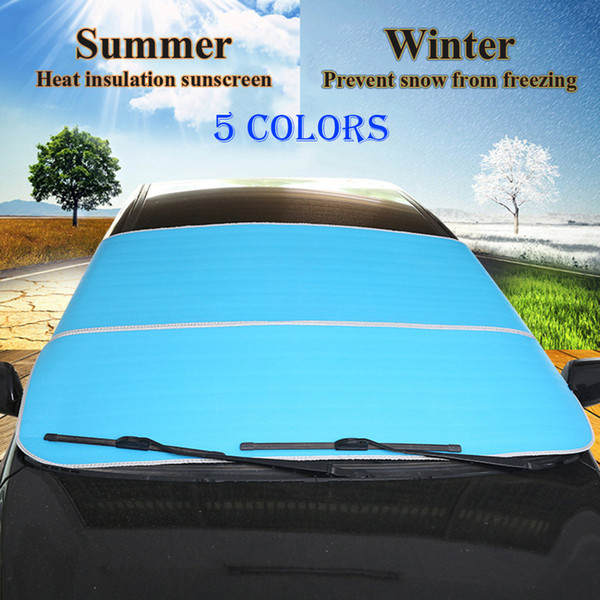 New Windshield Snow Cover Ice Removal Wiper Visor Protector All Weather Winter Summer