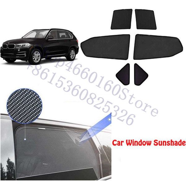 6pcs High-end custom For X5 2014-2022card type magnetic car curtain sun shade car window shade styling