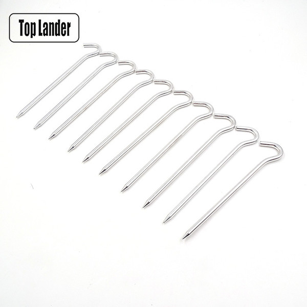 Manufacturers Direct Selling Outdoor Supplies Question Mark-Shaped Aluminum Nail Tent Awning Stake 18 Cm Question Mark Stake a G