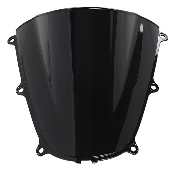 Motorcycle Double Bubble Windshield WindScreen For 2005-2006 Honda CBR600RR F5 05 06 Black