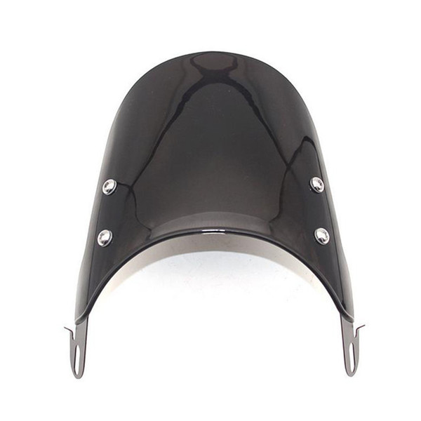 Motorcycle Windshield Airflow Adjustable Windscreen Wind Deflector for 5-7 Inch Headlights Universal Moto