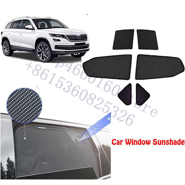 6pcs High-end custom For Kodiaq card type magnetic car curtain sun shade car window shade styling