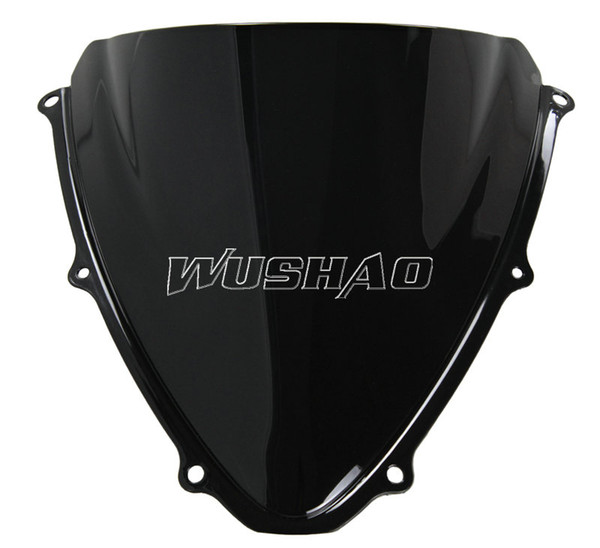 Motorcycle Double Bubble Windshield WindScreen For 2006-2007 Suzuki GSXR600 GSXR750 GSXR 600 750 K6 06 07 Black