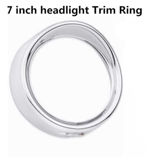 1pcs 7inch black/Chrome Headlight Headlamp Trim Ring For Harley Touring Road King Electra Glide