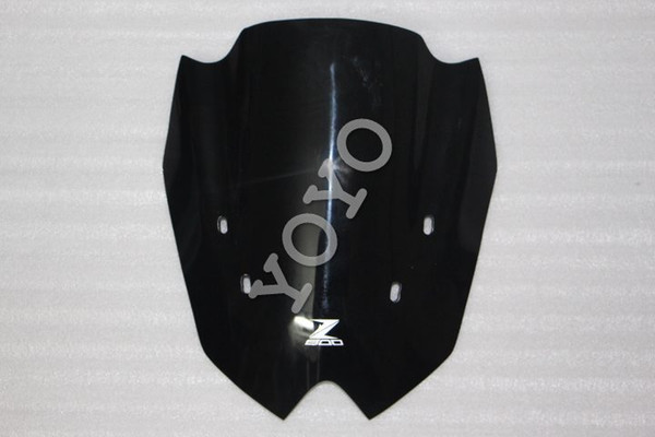 Free Shipping Black Motorcycle Windshield WindScreen Fit Kawasaki 2013-2014 Z800 13 14