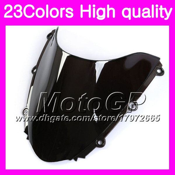 23Colors Windscreen For HONDA CBR 1000RR CBR1000RR 04 05 CBR1000 RR 04 CBR 1000 RR 2004 2005 Chrome Black GPear Smoke Windshield