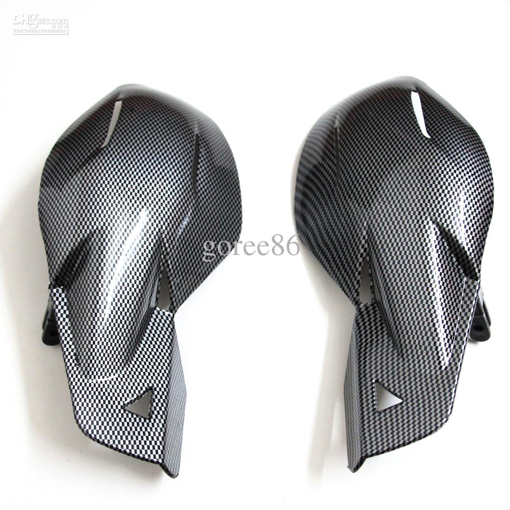 Motorcycle Motocross Handguards Hand Guards W/Mount Kit Carbon Fibre