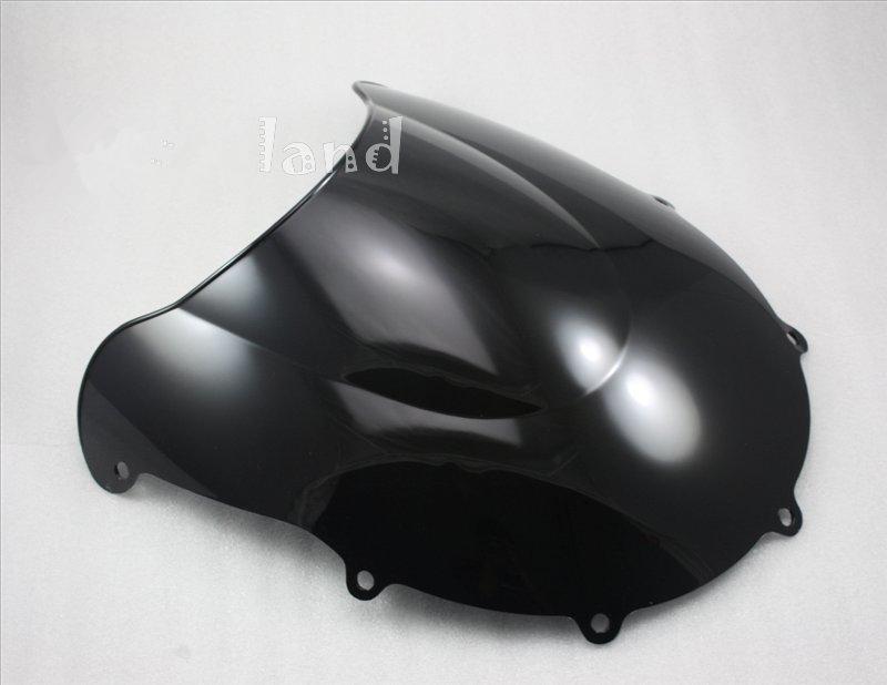 Double Bubble Windscreen Windshield Fr 96-00 SUZUKI GSXR 600/750 1996-2000 Black