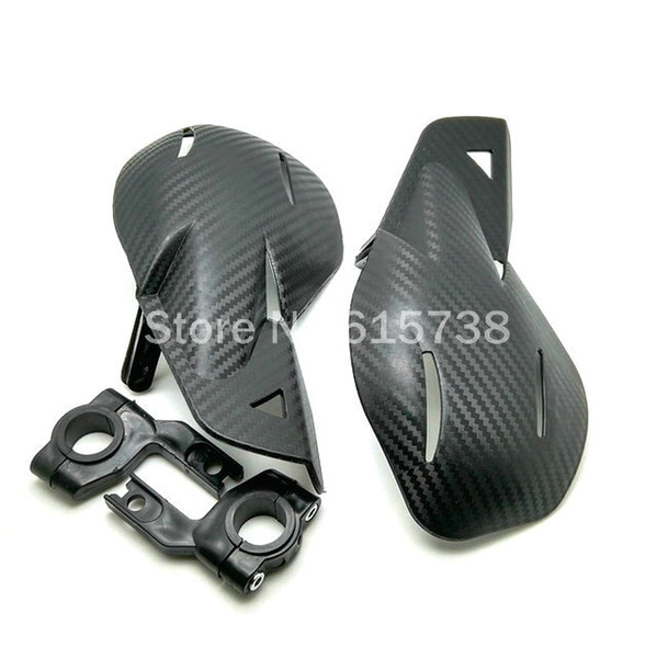 COOL BLACK Carbon Motorcycle Handguards Hand Guards For Honda Yamaha Dirt KTM MX ATV