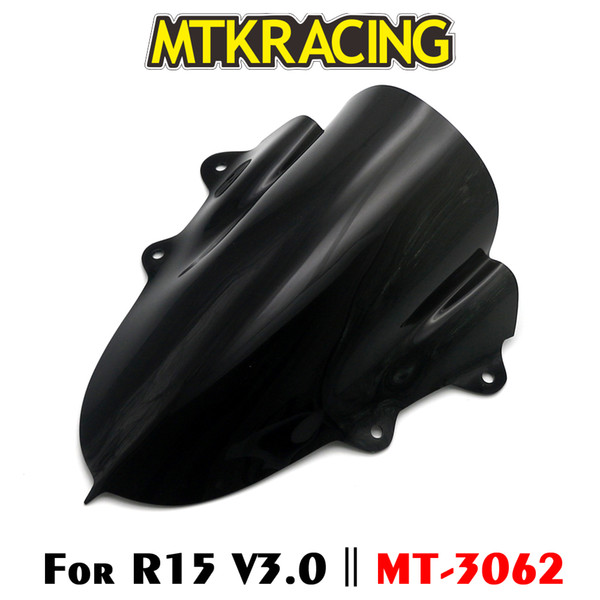 MTKRACING Motorcycle WindScreen Visor Viser Fits For YAMAHA YZF R15 V3.0 R15 V3 Motorbike Windshield