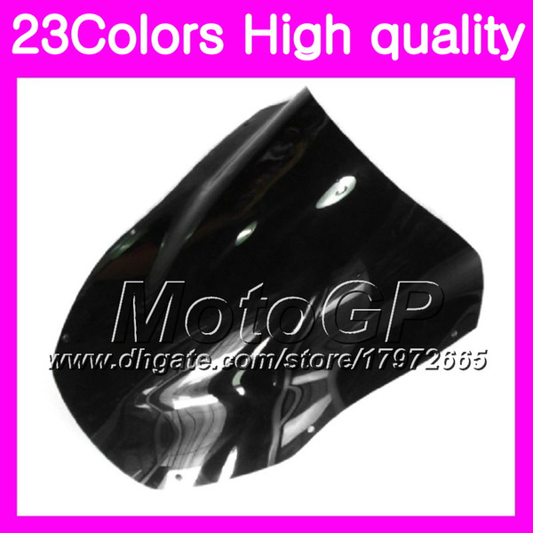 23Colors Windscreen For KAWASAKI NINJA ZX12R 00 01 CC ZX 12 R 00-01 ZX 12R ZX-12R 2000 2001 Chrome Black GPear Smoke Windshield