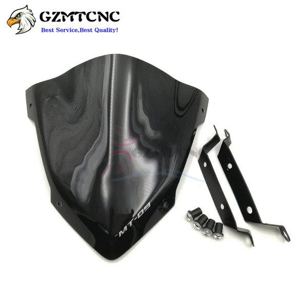 MT-09 14-16 Motorcycle Windshield WindScreen ABS Plastic Pare-brise w/ Mount Bracket for Yamaha MT 09 MT09 2014 2015 2016