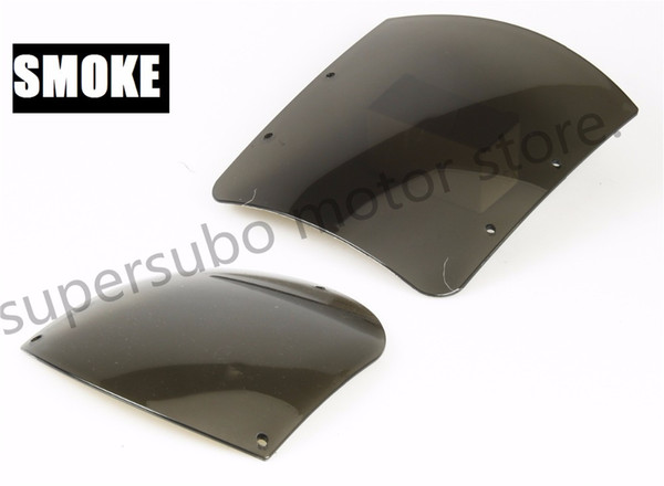 Motorcycle Smoke Clear Windshield Quarter Fairing Kit For Harley 88-16 Sportster XL FXR 95-05 Dyna models