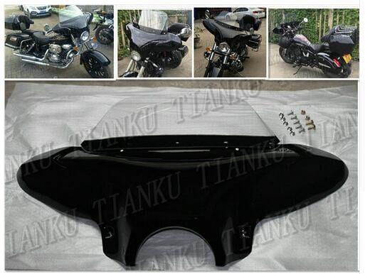 Matte black Windshield Windscreen Fairing For Kawasaki Vulcan Classic VN 400 VN500 VN800 VN 900 1200 1500 1600 2000 Chopper