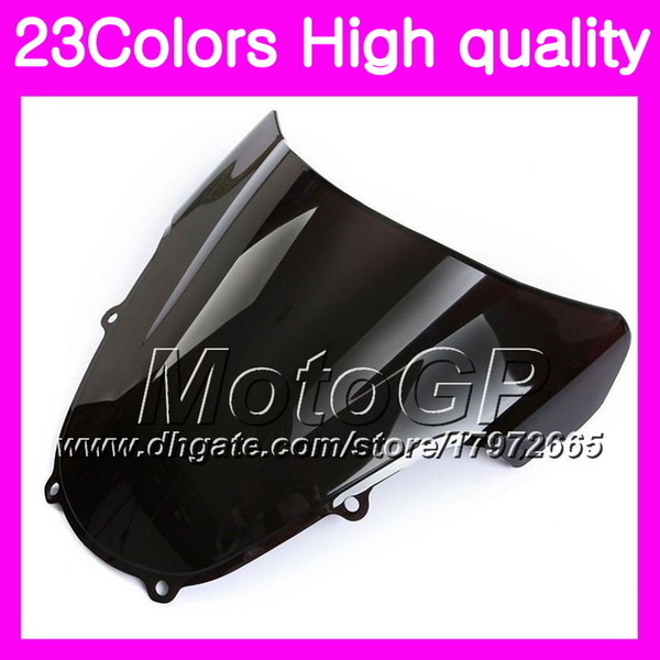 23Colors Windscreen For SUZUKI GSXR1000 00 01 02 K1 GSXR 1000 GSX R1000 K2 2000 2001 2002 Chrome Black GPear Smoke Windshield