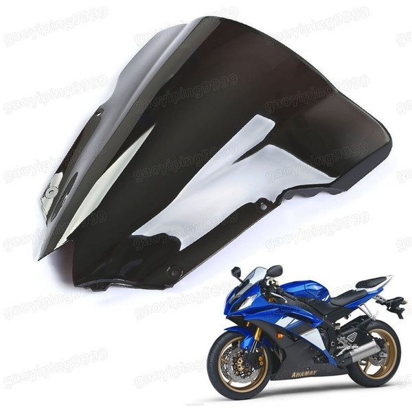 1 Pcs New Motorcycle Double Bubble Windscreen Fairing Windshield Lens ABS for Yamaha YZF-R6 2008-2014