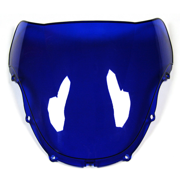 Windscreen ABS Double Bubble Blue Black Clear Windshield For Honda CBR600 F4 99 - 00 Year 1999 2000 Motorcycle Windshield