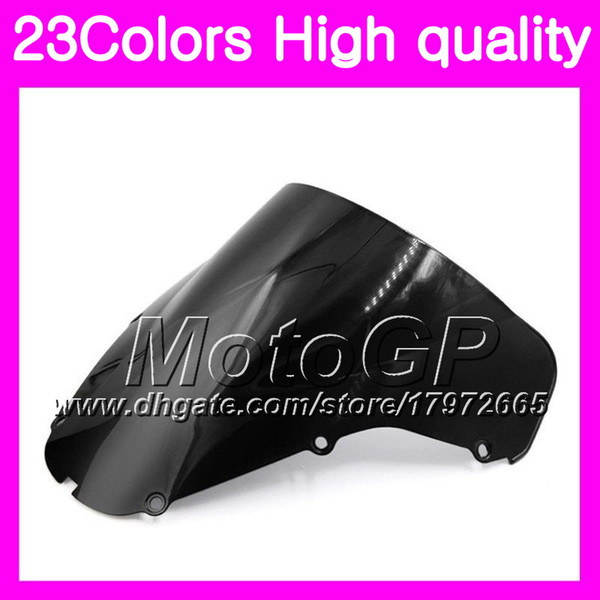 23Colors Windscreen For HONDA CBR929RR 00 01 CBR900RR CBR 929 RR 900RR CBR929 RR 2000 2001 Chrome Black GPear Smoke Windshield