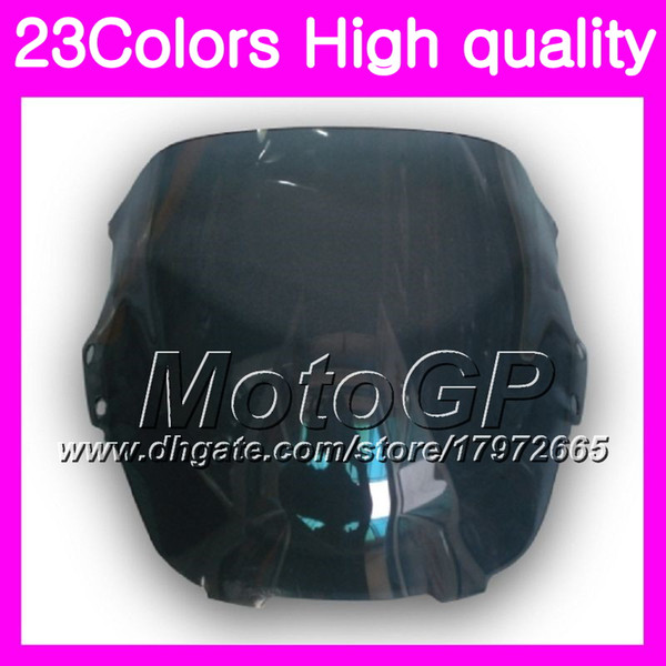 23Colors Windscreen For HONDA CBR600F3 CBR 600 CBR600 F3 97 98 CBR600RR CBR 600 F3 1997 1998 Chrome Black GPear Smoke Windshield