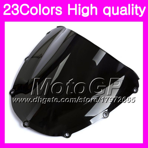 23Colors Windscreen For HONDA CBR954RR 02 03 CBR900RR CBR 954 RR 900RR CBR954 RR 2002 2003 Chrome Black GPear Smoke Windshield