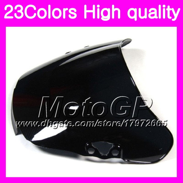 23Colors Windscreen For HONDA CBR600F2 91 92 93 94 CBR600 F2 CBR 600 F2 1991 1992 1993 1994 Chrome Black GPear Smoke Windshield