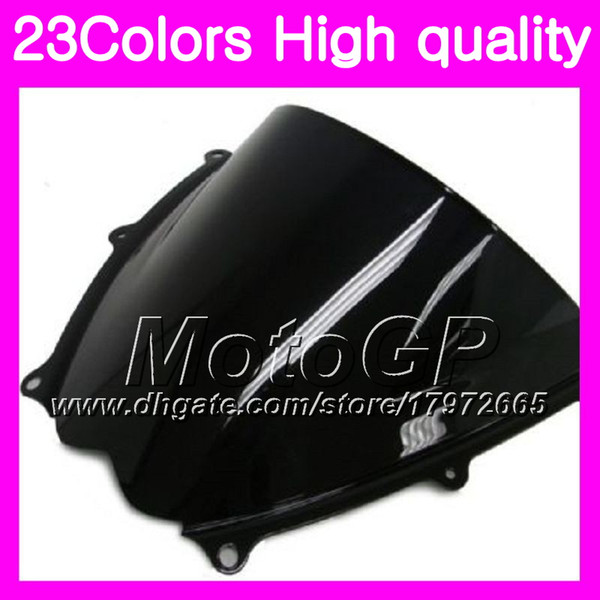 23Colors Windscreen For SUZUKI GSXR-1000 08 GSXR1000 GSXR 1000 07 08 GSX R1000 K7 2007 2008 Chrome Black GPear Smoke Windshield