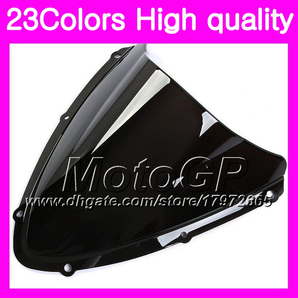 23Colors Windscreen For SUZUKI GSXR600 GSXR750 08 09 10 GSXR 600 750 GSX R600 2008 2009 2010 Chrome Black GPear Smoke Windshield