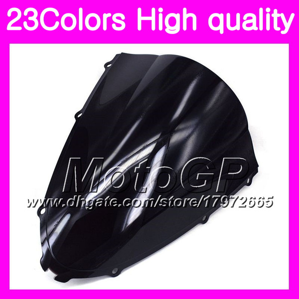 23Colors Windscreen For KAWASAKI ZZR1400 06 07 08 09 10 11 ZZR 1400 2006 2007 2008 2009 2011 Chrome Black GPear Smoke Windshield