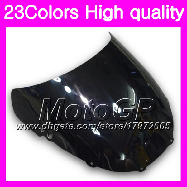 23Colors Windscreen For HONDA CBR250RR 95 96 97 98 99 MC22 CBR 250RR 1995 1996 1997 98 1999 Chrome Black GPear Smoke Windshield