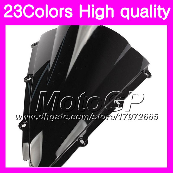 23Colors Windscreen For YAMAHA YZFR1 YZF R1 00 01 YZF 1000 YZF-1000 YZF-R1 YZF1000 2000 2001 Chrome Black GPear Smoke Windshield