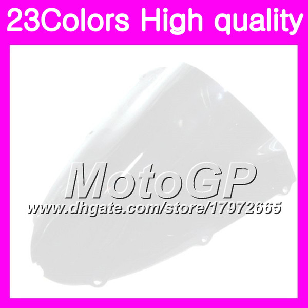 23Colors Windscreen For KAWASAKI NINJA ZX10R 06 07 ZX 10R ZX 10 R 06-07 ZX-10R 2006 2007 06 Chrome Black GPear Smoke Windshield