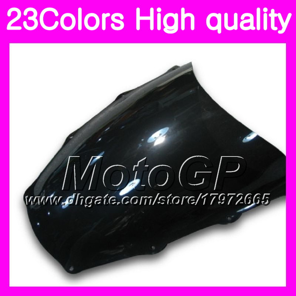 23Colors Windscreen For Aprilia RSV1000R 06 07 08 09 RSV1000 R RSV 1000 2006 2007 2008 2009 Chrome Black GPear Smoke Windshield