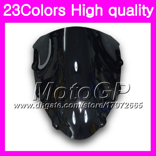 23Colors Windscreen For DUCATI 848 1098 1198 08 09 10 11 12 848S 1098S 1198S 2010 2011 2012 Chrome Black GPear Smoke Windshield