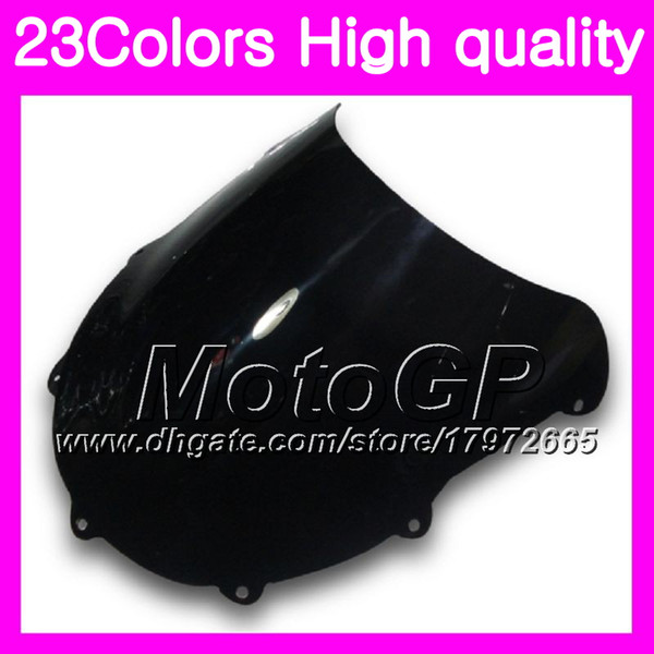 23Colors Windscreen For SUZUKI GSXR750 96 97 98 00 GSXR600 GSXR 600 750 1996 1997 1998 2000 Chrome Black GPear Smoke Windshield