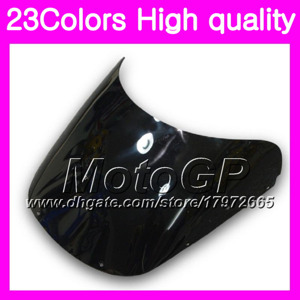 23Colors Windscreen For HONDA CBR400RR 87 88 89 NC23 CBR400 RR CBR 400RR 400 1987 1988 1989 Chrome Black GPear Smoke Windshield