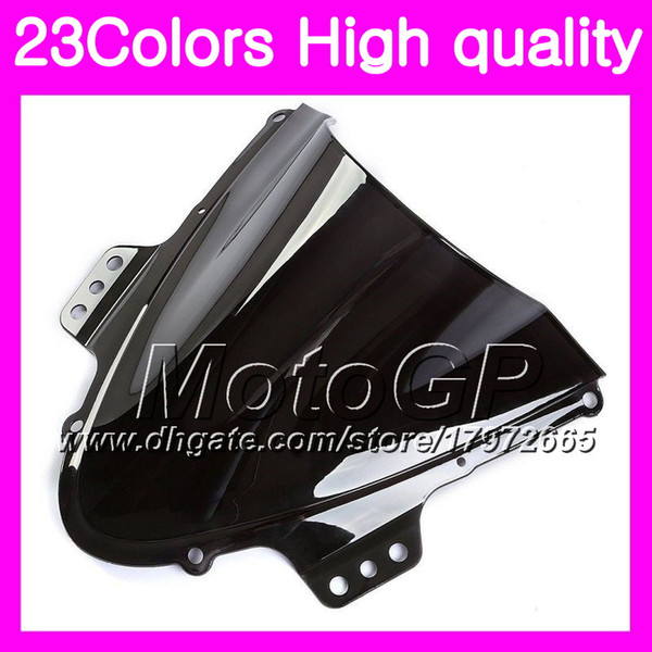 23Colors Windscreen For SUZUKI GSXR-1000 GSXR1000 05 06 GSXR 1000 06 GSX R1000 K5 2005 2006 Chrome Black GPear Smoke Windshield