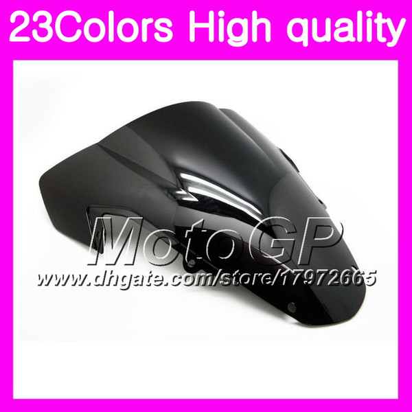 23Colors Windscreen For SUZUKI GSXR-1000 GSXR1000 03 04 GSXR 1000 03 GSX R1000 K3 2003 2004 Chrome Black GPear Smoke Windshield