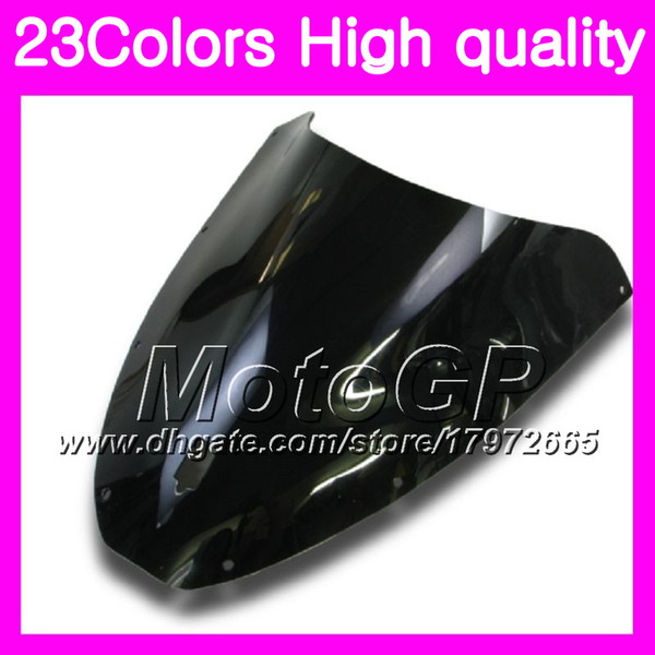 23Colors Windscreen For DUCATI 749 999 749S 999S 05 06 749-999 749 S 06 749R 999R 2005 2006 Chrome Black GPear Smoke Windshield