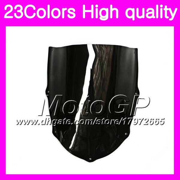 23Colors Windscreen For Aprilia RS4 125 RS125 99 00 01 02 03 05 RS 125 1999 2000 2001 2005 Chrome Black GPear Smoke Windshield