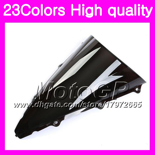 23Colors Windscreen For YAMAHA YZF 1000 YZF R1 02 03 YZF-1000 YZF-R1 YZF1000 YZFR1 2002 2003 Chrome Black GPear Smoke Windshield