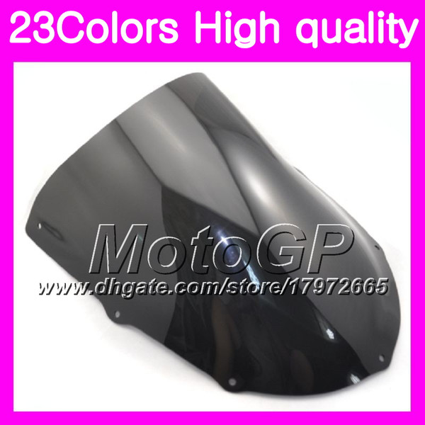 23Colors Windscreen For Aprilia RS250 95 96 97 RSV250R RS-250 RSV250RR RS 250 1995 1996 1997 Chrome Black GPear Smoke Windshield