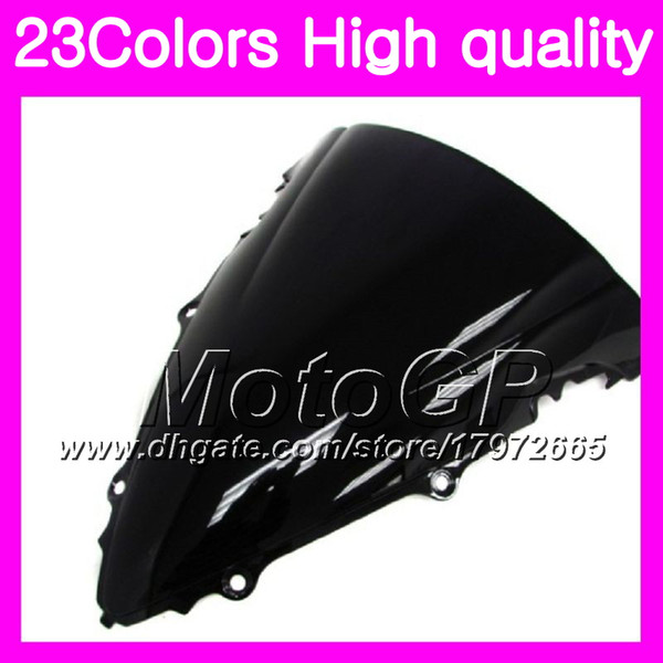 23Colors Windscreen For YAMAHA YZFR6S 06 07 08 09 YZF-R6S YZF600 YZF R6S 2006 2007 2008 2009 Chrome Black GPear Smoke Windshield