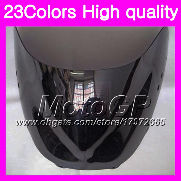 23Colors Windscreen For HONDA CBR400RR NC29 CBR400 RR CBR 400 RR 90 91 92 93 94 1990 91 1994 Chrome Black GPear Smoke Windshield