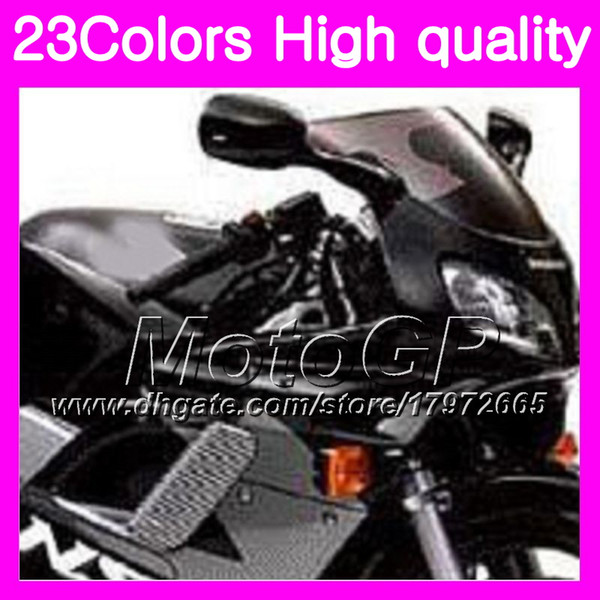 23Colors Windscreen For HONDA NSR125R 87 88 89 90 91 92 93 94 95 96 97 98 99 00 NSR125 R 88 Chrome Black GPear Smoke Windshield