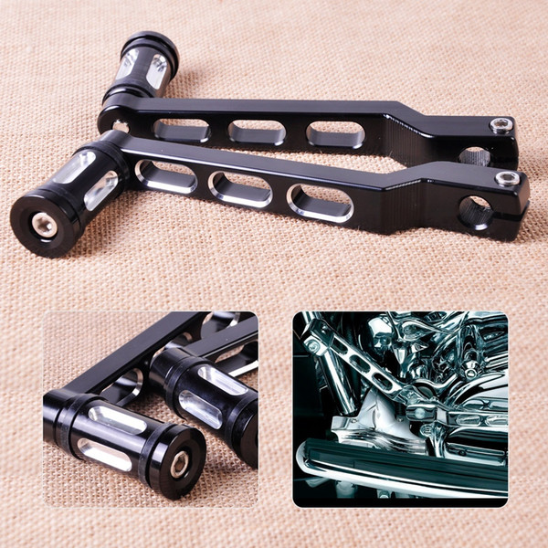 CNC Edge Cut Heel Toe Gear Front/Rear Shift Lever + Shifter Peg fit for Road Cross Bones Glide Softail Road King