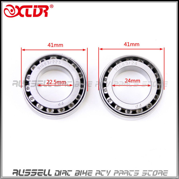 41-22.5-24 Steering Stem TAPER Bearings For Honda CRF 50cc -250cc Dirt Pit Pro Bike 91683/22.5 91683/24