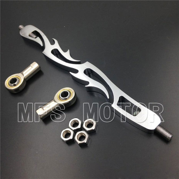 Motorcycle For Harley Softail FXDWG Dyna Wide Glide FLHR FLHT CHROME Flame Shift Linkage