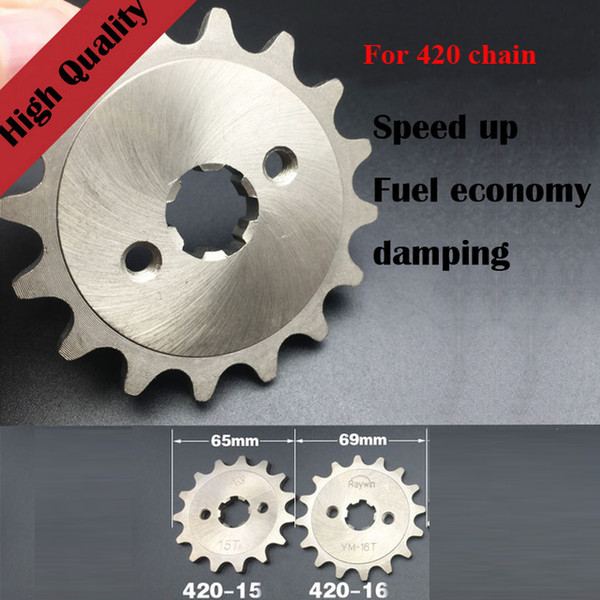 For Kawasaki Klx110 AR50 For Suzuki DR-Z110 For Honda ST50 MSX125 Motorcycle 420 front sprocket fuel economizer gear sprockets