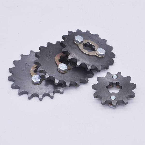 420 10T 11T 12T 13T 14T 15T 16T 17T 18T 19T 20mm Drive Front Counter Sprocket ATV PitBike Lifan YX Loncin 125 140