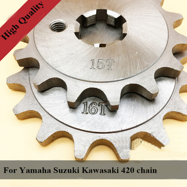 For YAMAHA DT50 TT-R90 110 DT100 RS100 YB100 For Suzuki RM60 Kawasaki KX80 motorcycle 420 CHAIN front sprocket 15 16 T sprockets